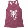 pregnant skeleton baby costume halloween maternity ninja ladies Racerback Tank