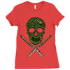 skull grass Ladies Fitted T-Shirt