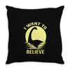 believe in nessie Throw Pillow