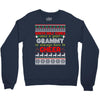 santa only comes once a year grammy is always here to cheer Crewneck Sweatshirt