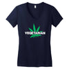 vegetarian Women's V-Neck T-Shirt