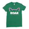 pussy roar - women's march alliance white logo Ladies Fitted T-Shirt