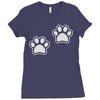 dog paws set of 2 Ladies Fitted T-Shirt