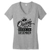 Queens Are Born In December Women's V-Neck T-Shirt