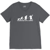 evolution of a selfie , funny mens cotton V-Neck Tee