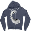 fish Zipper Hoodie