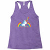 rainbow chainsaw massacre Racerback Tank