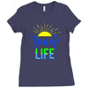 beach life Ladies Fitted T-Shirt