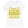 best cycling dad galaxy cycling Ladies Fitted T-Shirt