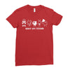 space are friends Ladies Fitted T-Shirt