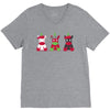 Three Cute But Angry Unicorn V-Neck Tee