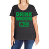 drink mode on (2) Ladies Curvy T-Shirt