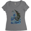 kaiju wave Women's Triblend Scoop T-shirt