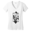 card girl deat game Women's V-Neck T-Shirt
