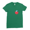 Mars and Astronaut Ladies Fitted T-Shirt
