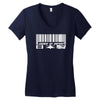 made in japan sticker vinyl decal barcode car window bumper jdm Women's V-Neck T-Shirt