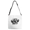 let me out (2) Adjustable Strap Totes
