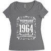 vintage made in 1964 perfectly aged a living legend Women's Triblend Scoop T-shirt