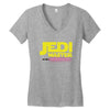Jedi Master - Jedi In Training Family Matching Women's V-Neck T-Shirt