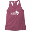 you know what they say about big feet Racerback Tank