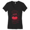 cheeseburger Women's V-Neck T-Shirt