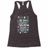 we lose ourselves in books Racerback Tank