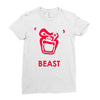 instinct attention gorilla beast Ladies Fitted T-Shirt
