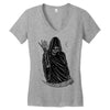 grimbae Women's V-Neck T-Shirt