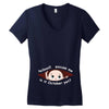 October Peeking Out Baby Boy Women's V-Neck T-Shirt