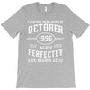 legends were born in october genuıne 1996 qualıty one kind of aged l T-Shirt