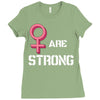 Women's March We Are Strong Ladies Fitted T-Shirt