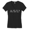 asl Women's V-Neck T-Shirt