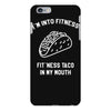 fitness fit taco in my mouth funny food eating healthy exercise gym iPhone 6 Plus/6s Plus Case