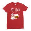 pot head Ladies Fitted T-Shirt