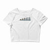 evolution of espionage Crop Top