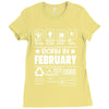 Born In February Ladies Fitted T-Shirt