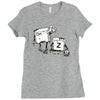 walking undodead Ladies Fitted T-Shirt