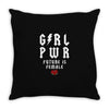 Girl Power Future Is Female Throw Pillow