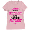The Best Grammy Was Born In January Ladies Fitted T-Shirt