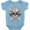 skull viking Baby Onesie