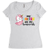 My Unicorn Ate My Homework Women's Triblend Scoop T-shirt