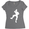 fortnite take the L Women's Triblend Scoop T-shirt