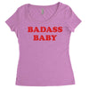 badass baby Women's Triblend Scoop T-shirt
