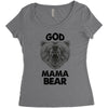 god mama bear Women's Triblend Scoop T-shirt