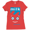 blur milk coffee and tv rock music band Ladies Fitted T-Shirt
