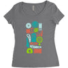 time machines Women's Triblend Scoop T-shirt