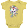 flying rainbow skull island Baby Onesie