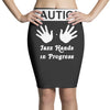 caution! jazz handsfunny jazz dance comic boogie camp trumpet Pencil Skirts