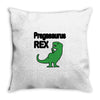 pregasaurus rex Throw Pillow