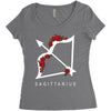 sagittarius rose Women's Triblend Scoop T-shirt